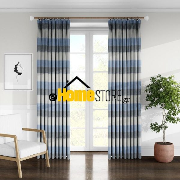 Κουρτίνα Έτοιμη Με Τρέσα 280Χ280 Λινό