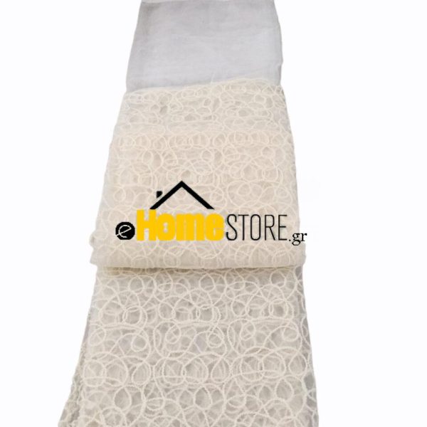 Έτοιμη κουρτίνα  για μικρό παράθυρο με τρέσα 150X200