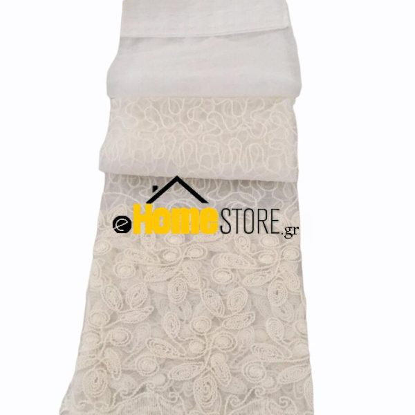 Έτοιμη κουρτίνα  για μικρό παράθυρο με τρέσα 150X200