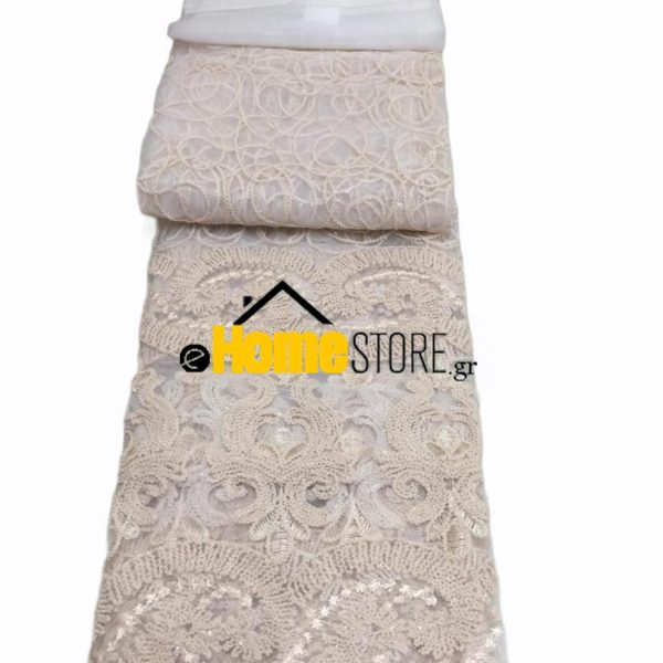 Έτοιμη κουρτίνα  για μικρό παράθυρο με τρέσα 150X200