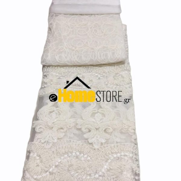 Έτοιμη κουρτίνα  για μικρό παράθυρο με τρέσα 150X200