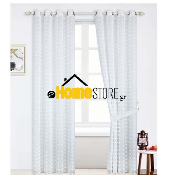Κουρτίνα Με Κρίκους 270Χ280cm
