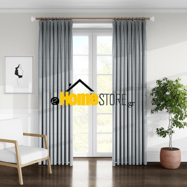 Κουρτίνα Έτοιμη Με Τρέσα 280Χ280 Λινό