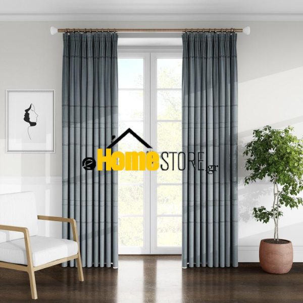 Κουρτίνα Έτοιμη Με Τρέσα 280Χ280 Λινό