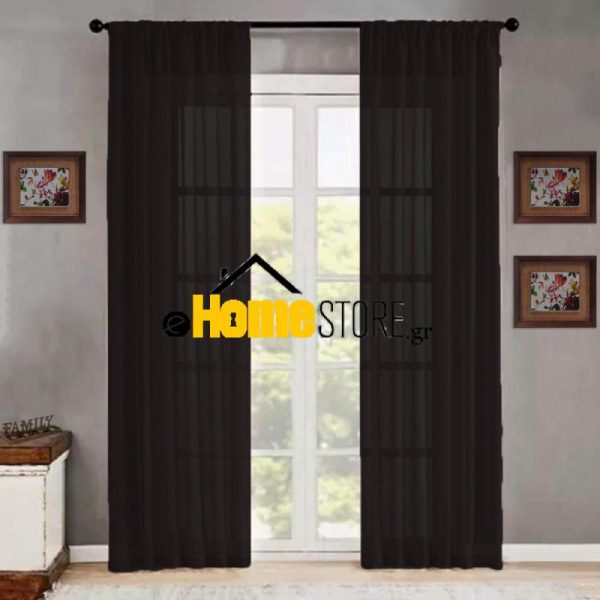 Έτοιμη κουρτίνα με κρίκους 270X280