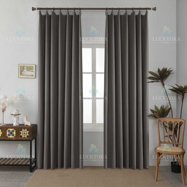 Έτοιμη κουρτίνα με τρέσα BLACKOUT