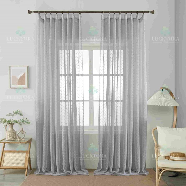 Έτοιμη κουρτίνα με τρέσα 270x300cm