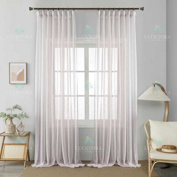 Έτοιμη κουρτίνα με τρέσα 270x300cm