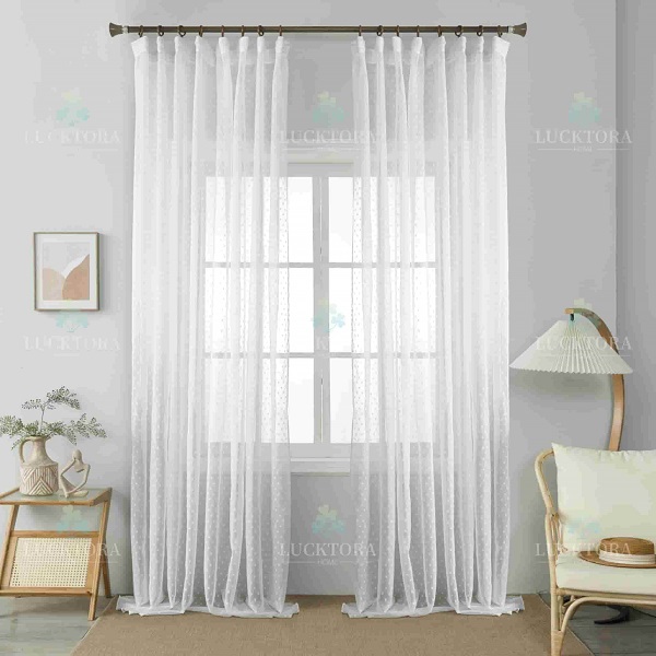 Έτοιμη κουρτίνα με τρέσα 270x300cm