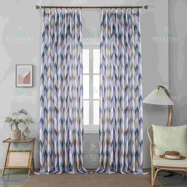 Έτοιμη κουρτίνα με τρέσα 270x290cm