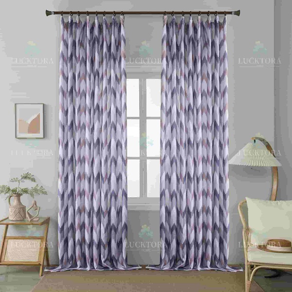 Έτοιμη κουρτίνα με τρέσα 270x290cm