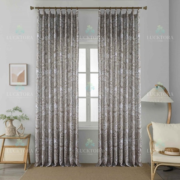 Έτοιμη κουρτίνα με τρέσα 270x280cm