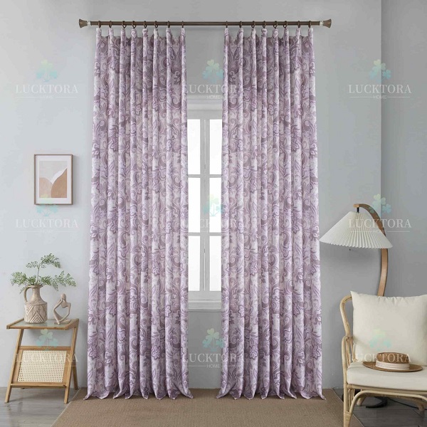 Έτοιμη κουρτίνα με τρέσα 270x280cm