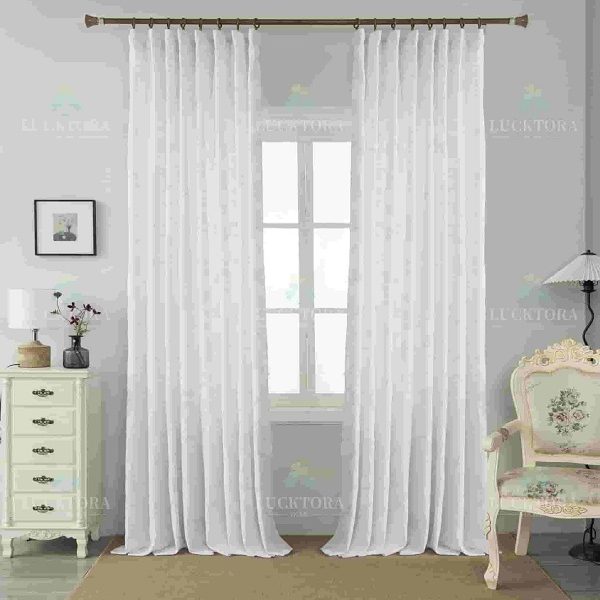 Έτοιμη κουρτίνα με τρέσα μέτριας σκίασης