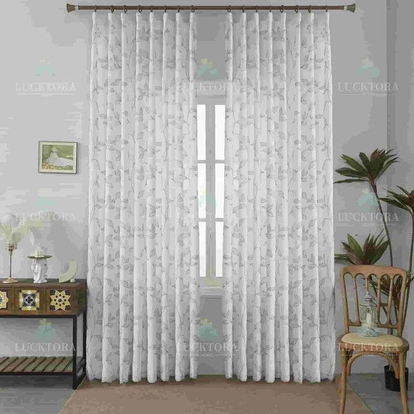 Έτοιμη κουρτίνα με τρέσα μέτριας σκίασης