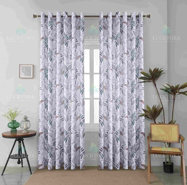 Έτοιμη κουρτίνα με κρίκους 270x270cm