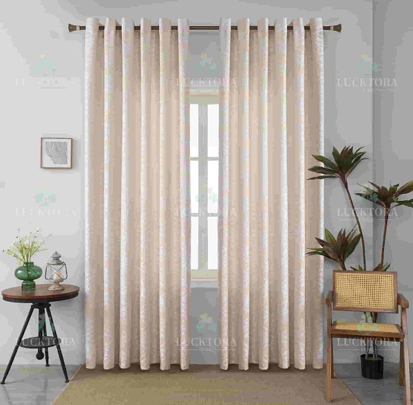 Έτοιμη κουρτίνα με κρίκους 270x270cm