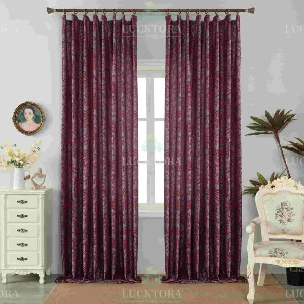 Έτοιμη κουρτίνα με τρέσα πλήρης σκίασης