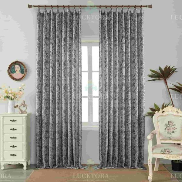 Έτοιμη κουρτίνα με τρέσα πλήρης σκίασης