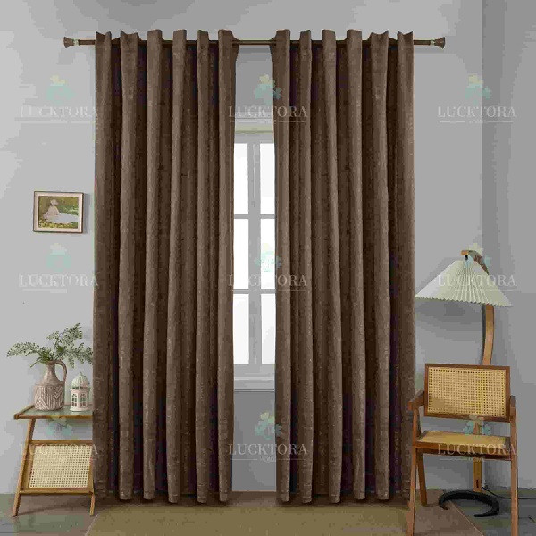 Έτοιμη κουρτίνα με κρίκους πλήρης σκίασης 140x270