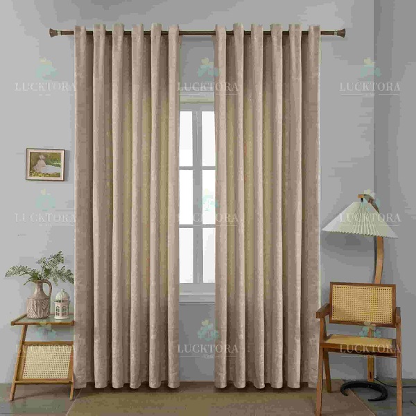 Έτοιμη κουρτίνα με κρίκους πλήρης σκίασης 140x270