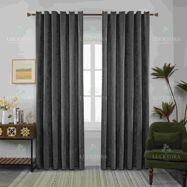 Έτοιμη κουρτίνα με κρίκους πλήρης σκίασης 140x270