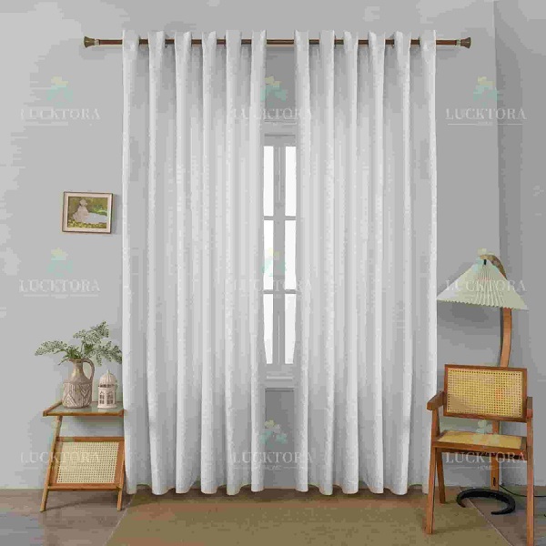 Έτοιμη κουρτίνα με κρίκους 270×275 cm