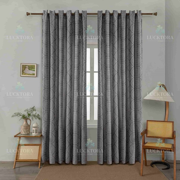 Έτοιμη κουρτίνα με κρίκους 270×275 cm