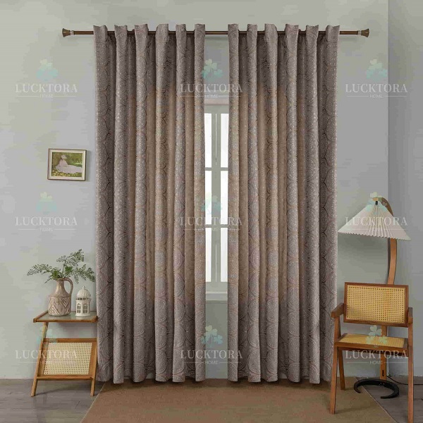 Έτοιμη κουρτίνα με κρίκους 270×275 cm