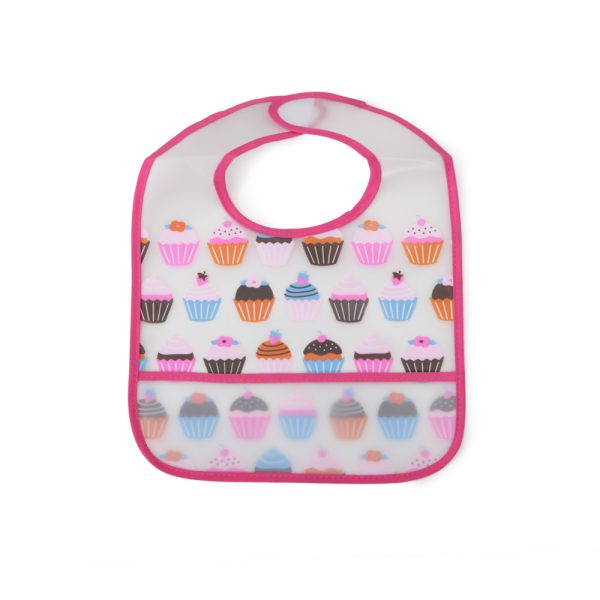 Baby Bib Funny Snack pink 1001