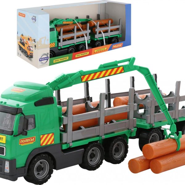 Polesie 9500 Powertruck timber truck with trailer (box)