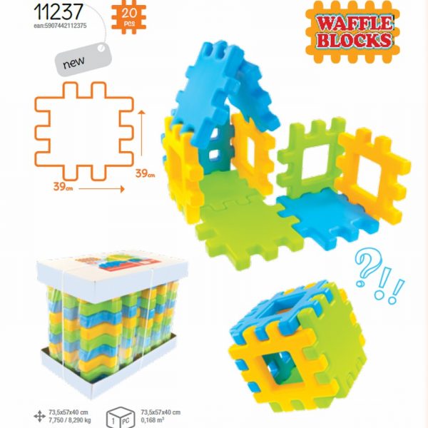 Mochtoys 11237 Waffle blocks