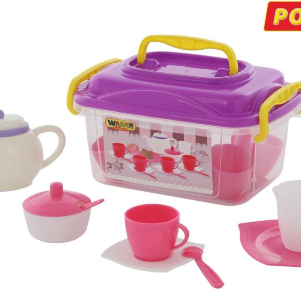 Polesie 58980 Tea set for four, 19 pcs (container)