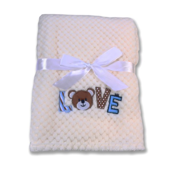 Baby blanket Freya white