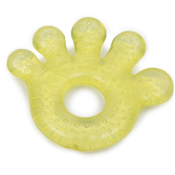 Water filled teether Paw Yellow - T1205
