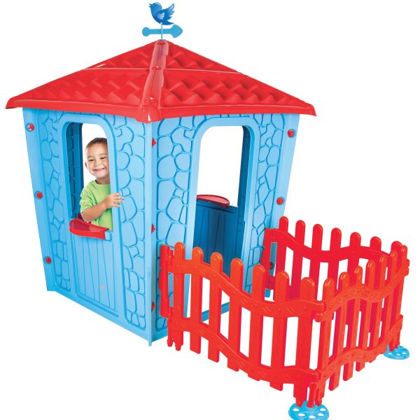 Pilsan 06443 Stone house with fence blue