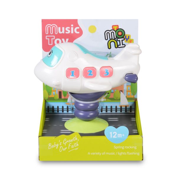 Baby plane with lights K999-139B