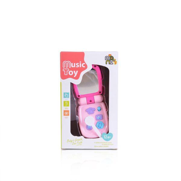 Baby phone with cover pink K999-95G