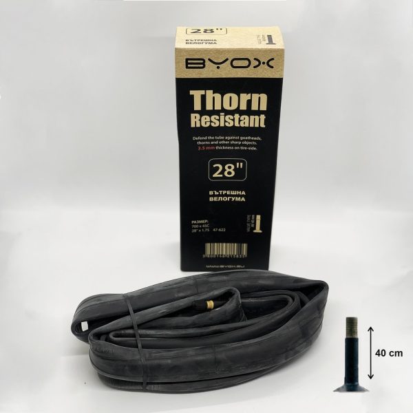 BYOX Thorn proof anti puncture butyl tube 28“*1.75/2.125 ; A/V 40mm