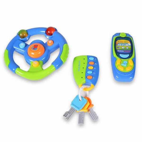 Steering wheel with keychain and phone K999-81B