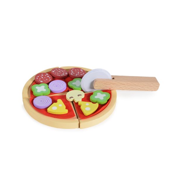 Wooden pizza playset 4221 22 pcs