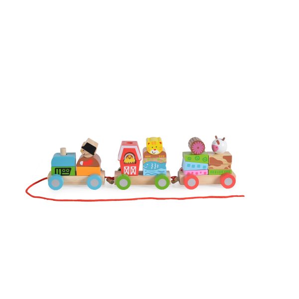 Wooden Farm Block Train 2036 - 23 pcs