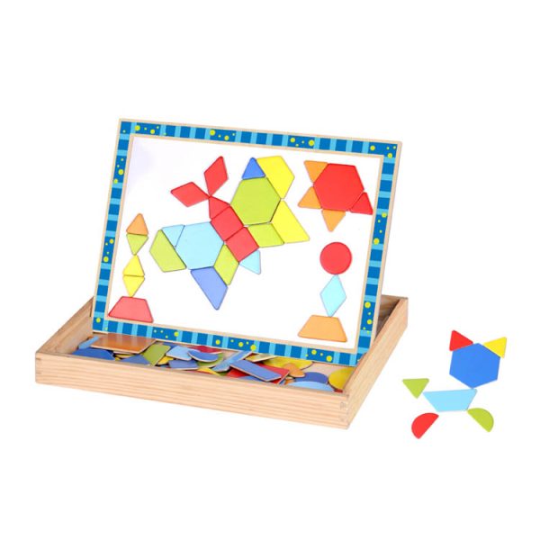 Tooky Toy Magnetic puzzle shapes TKF027