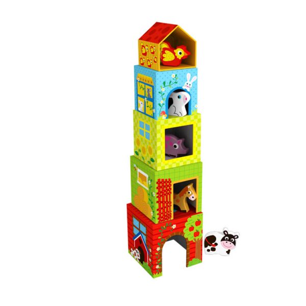 Tooky Toy Nesting box farm TKF053