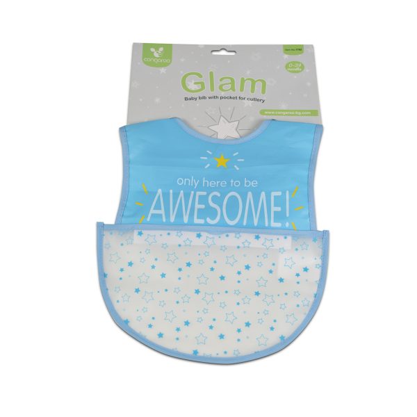 Baby Bib Glam blue