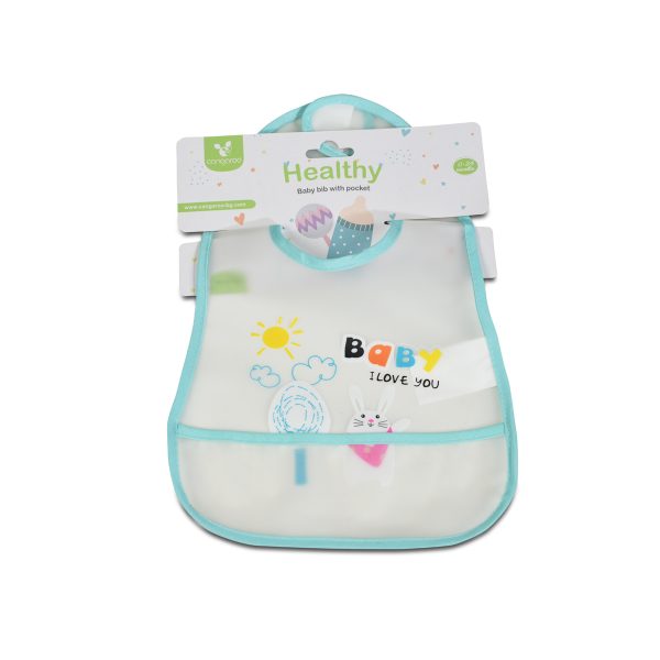 Baby Bib Healthy blue