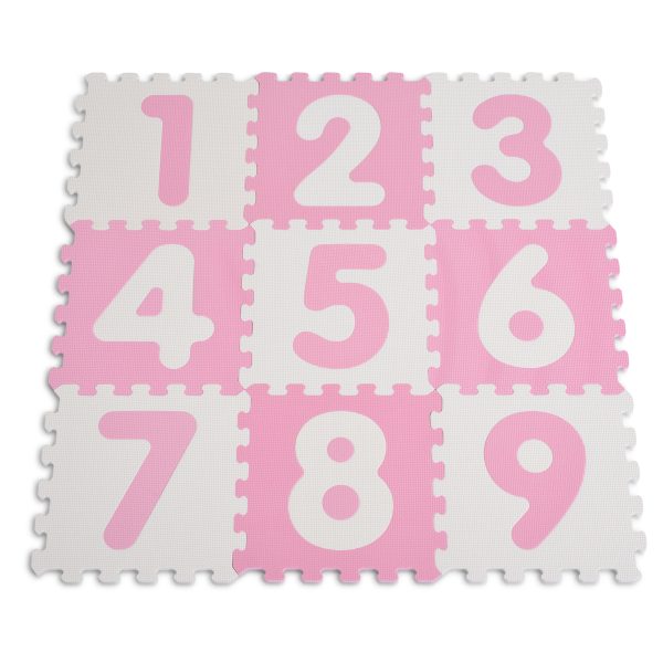 Sunta 1001B3(WH/PK)AB 9 pcs anti - bacterial mat pink