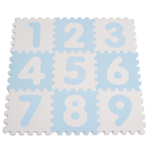 Sunta 1001B3(WH/BE)AB 9 pcs anti - bacterial mat blue