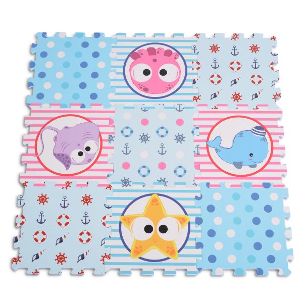 Moni Toys 3083 9 pcs HT printed mat sea world