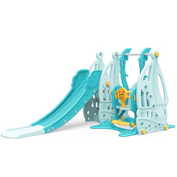 Moni Garden 19016 Slide and swing Coco blue